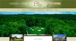 Desktop Screenshot of golfoakcreek.com